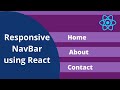 Responsive navbar using react react bootstrap and react router dom