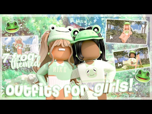 7 Frog Themed Outfits For Girls Links Cloudxrose Youtube - frog suit roblox