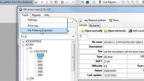 How To Save Patterns In Your Database in Film Designs 4.0