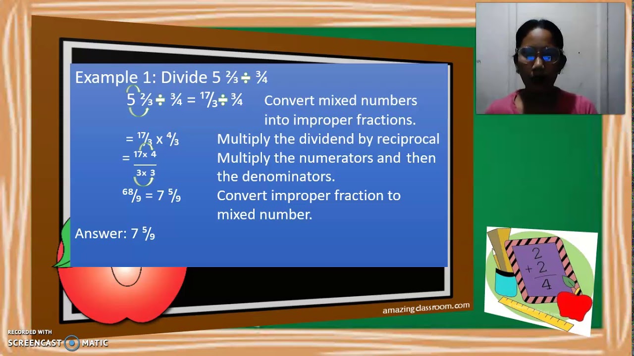 Division of Mixed Numbers - YouTube