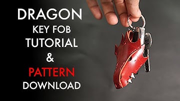 Leather Dragon Key Fob - Pattern and Tutorial
