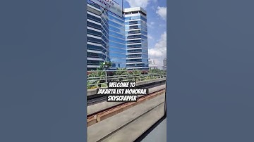 Welcome To Jakarta LRT Monorail, Sunny Bright Day. Come and Visit Indonesia
