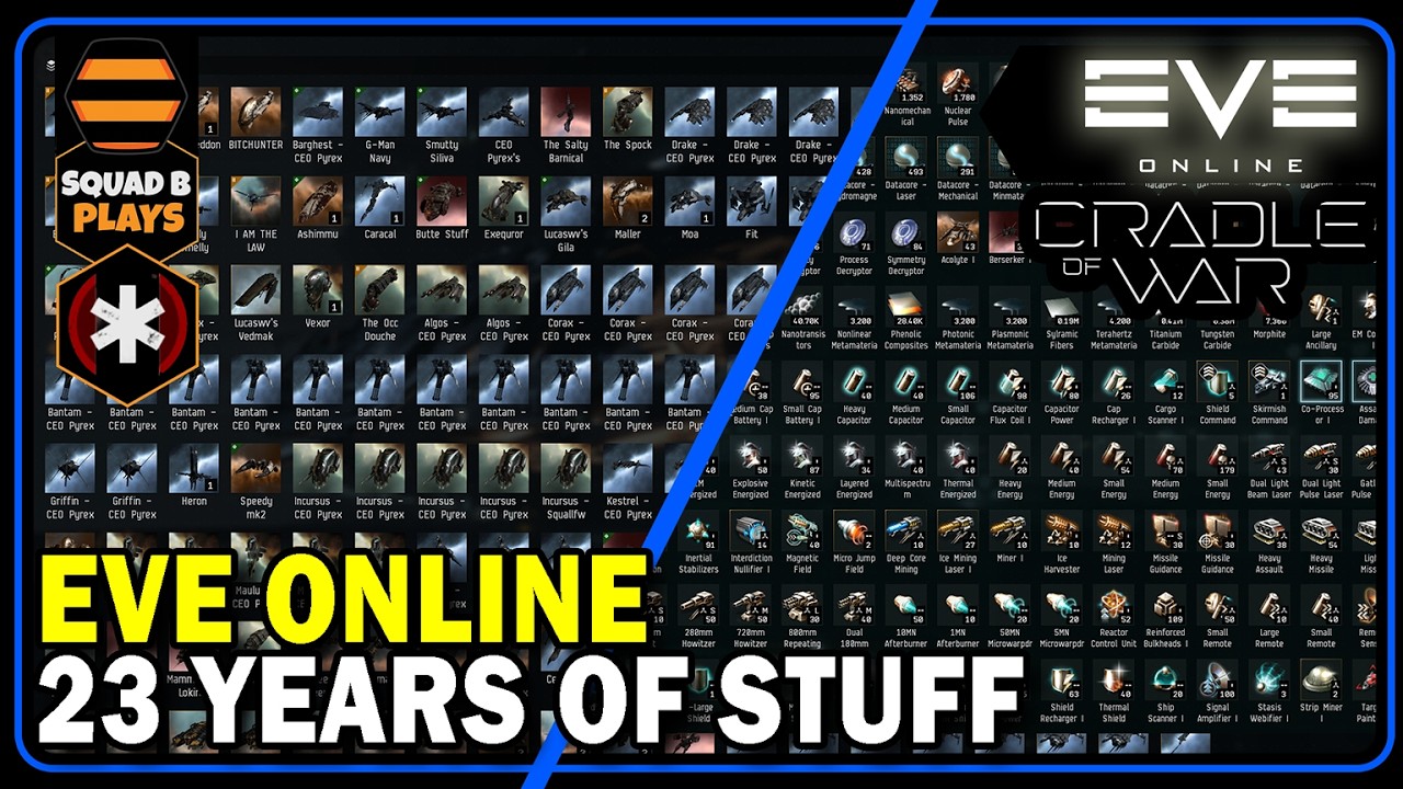 Eve まとめ売り EVE Online How I Keep 23 Years of Stuff Tidy in Hangers - YouTube