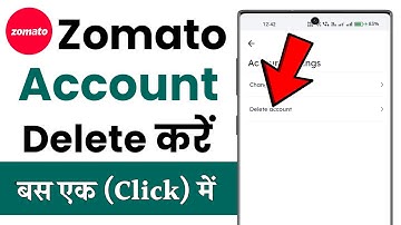 How To Delete Zomato Account Permanently || Zomato Account Delete Kaise Kare