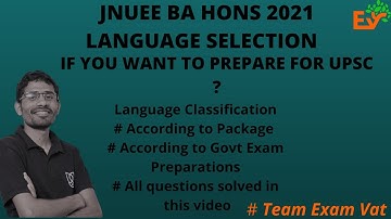 # Which language is best in JNU for Package or UPSC # Easy language # Easy to learn # Team Exam Vat
