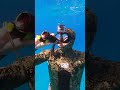 Diver Opens Coke Bottle Underwater #shorts