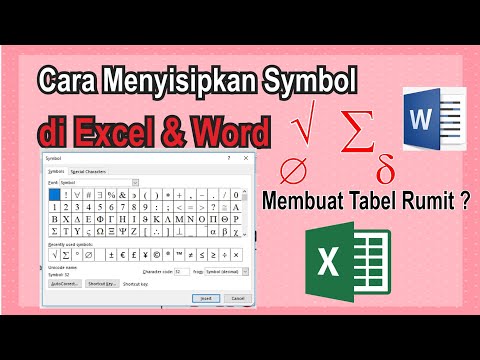 Cara sisipkan Simbol di Excel dan Word (tabel sulit di Excel) #komputermendoan @Komputer Mendoan