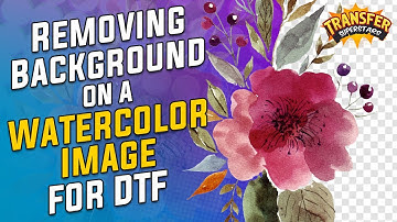 How to Remove Backgrounds on Watercolor Images for DTF Printing | Step-by-Step Photoshop Tutorial