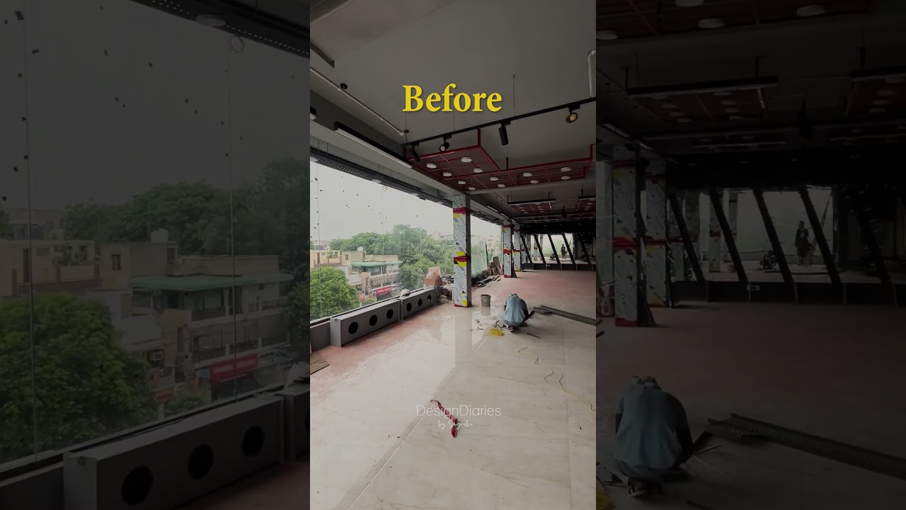 Gym design with bold colors! 