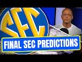 Josh Pate's SEC Predictions + Conference Title Pick (Late Kick Cut)