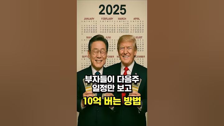 부자들이 다음주 일정만 보고 10억 버는 방법