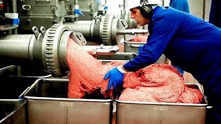 How Sausages Produced Inside The Factory - Amazing Food Processing Machines - Cake Production Line