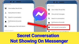 Messenger Secret Conversation Not Showing | How to fix Secret Conversation Not Showing On Messenger