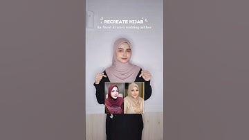 Tutorial hijab ala Aurel Hermansyah dinikahkan Thoriq #youtubeshort #mamanur #hijabstyle