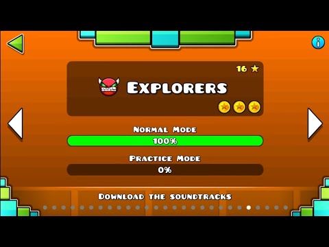 Old and New Explorers geometry dash full version and geometry dash by switchstepGDYT