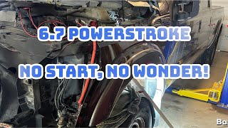 F250 6.7  no comm- no start -no crank - no nuthin  #powerstroke #mechanic  #dieselmechanic