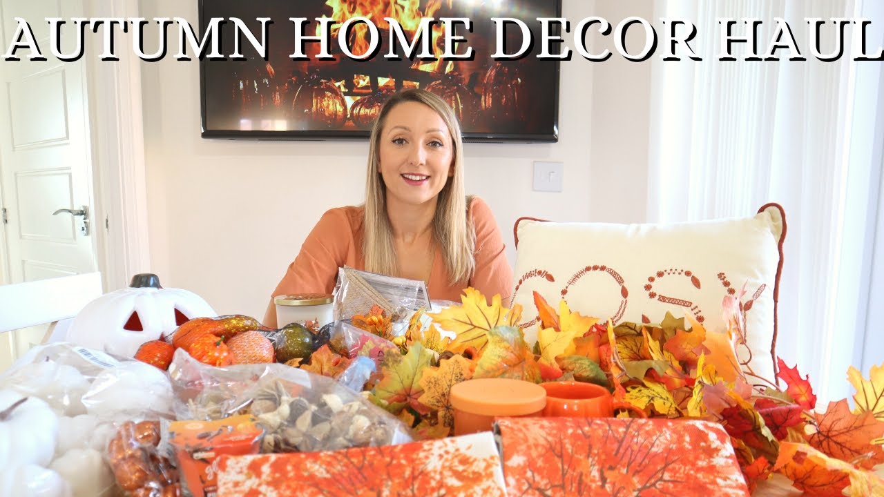 Autumn Home Decor Haul - Home Bargains, B&M, Homesense, Poundland, Amazon - YouTube