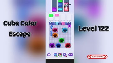 🧩 Cube Color Escape Level 122 Walkthrough | Step-by-Step Guide 🎮 | Go Answer