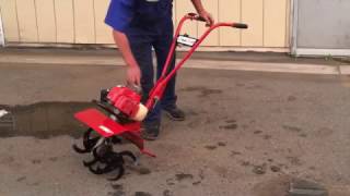 TANAKA 2スト 耕運機 TCA-500 使ってみました - YouTube