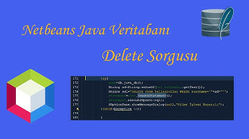 Netbeans Java Veritabanındaki Veriyi Silme(Delete Sorgusu)