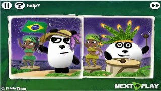 Three Pandas in Brasil  Full  Walkthrough- cartoon movi game for kids