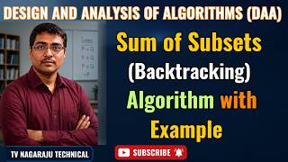 Sum of Subsets Problem Using Backtracking | Algorithm Explained with Example | Statespace Tree