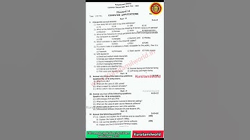 12th computer applications 2nd mid term question paper 2025