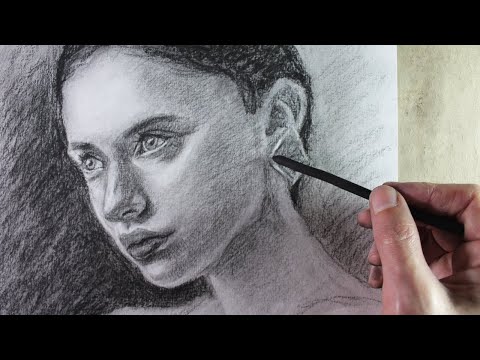 Vídeo: Como Pintar Um Retrato Com Carvão