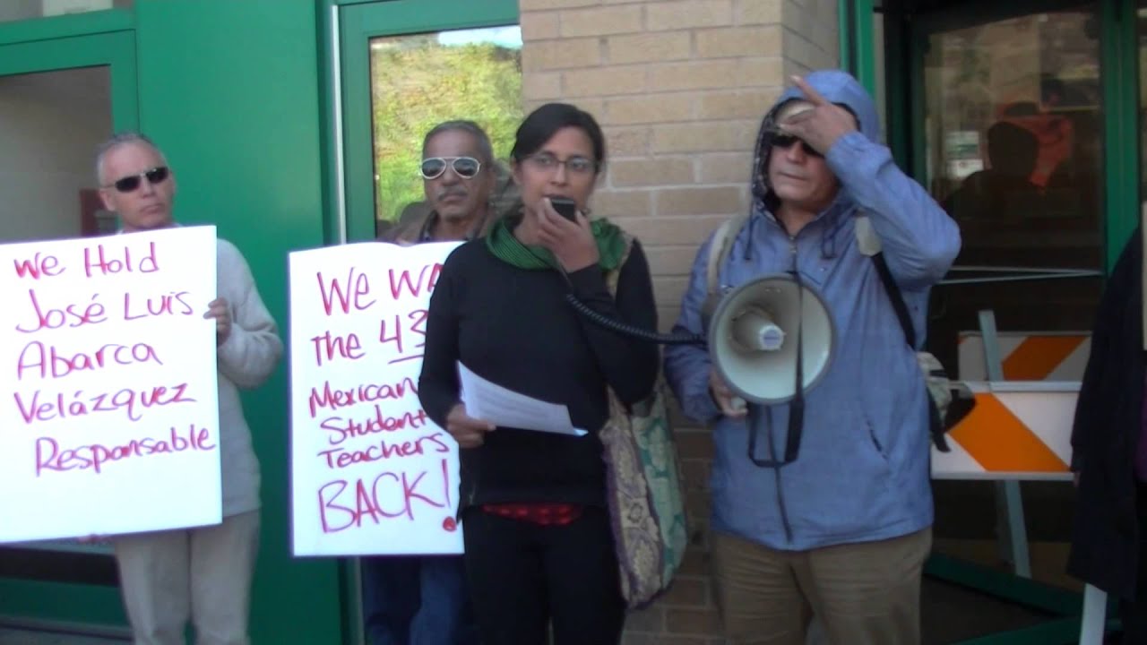 uava Teachers and Others Picket Mexican Consulate Over Kidnapped Students