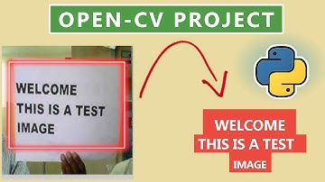 OpenCV project: Text detection using Webcam in Python ( 20 lines )