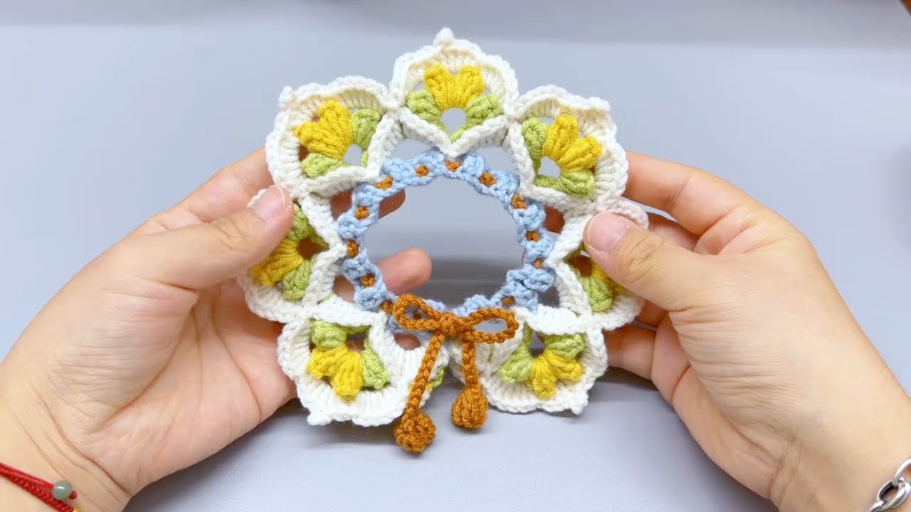 Crochet Aesthetic Pet Scarf  DIY Stylish Pet Accessory Tutorial