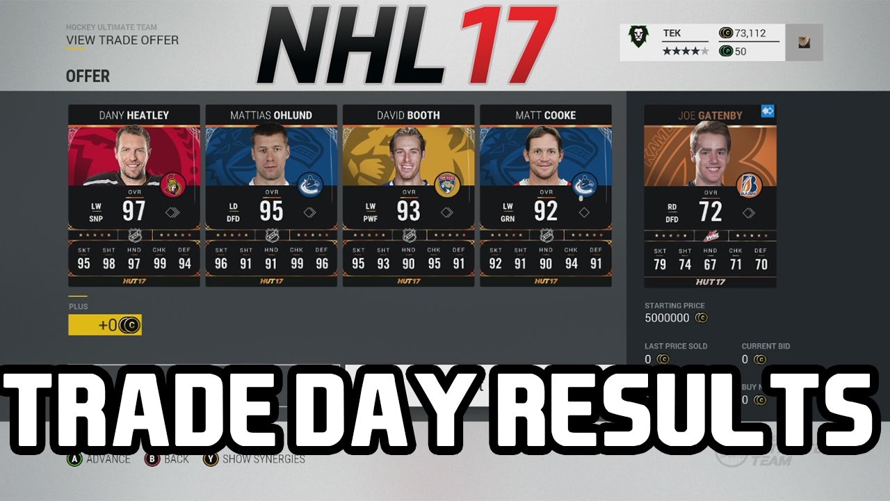 nhl 17 final roster update