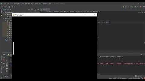 Ping pong game with pygame #1