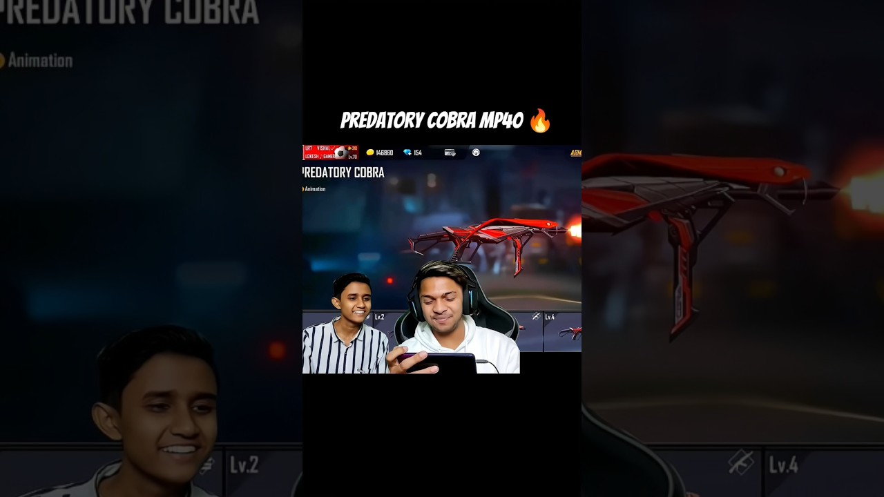 PREDATORY COBRA MP40 🔥 #freefire #lokeshgamer #lokeshgamershorts #garenafreefire #youtubeshorts