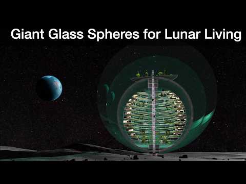 كرات زجاجية عملاقة للحياة على القمر
