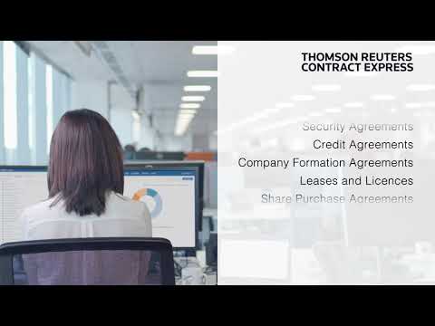 Streamline your documents with Thomson Reuters Contract Express