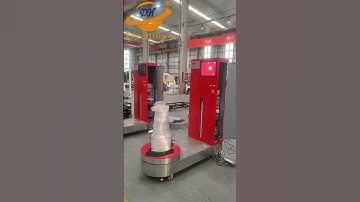 Luggage wrapping machine #automatic #luggagewrappingmachine#airport