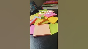 Organizing my new sticky notes ✨ #stickynotes #organizing #shorts