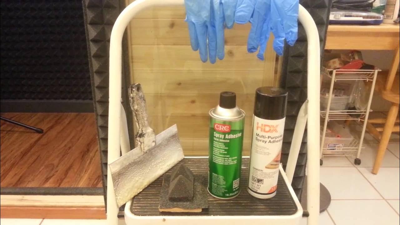 Spray adhesive comparison Harbor Freight Tools vs. Home Depot brands