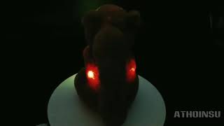 Athoinsu Stuffed Squirrel Plush Toy with Magic Night Light