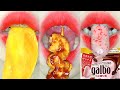 asmr SPICY CHICKEN CRACKLING DRIED MANGO STRAWBERRY CHOCOLATE ICE PUDDING JELLY BANANA eating sounds
