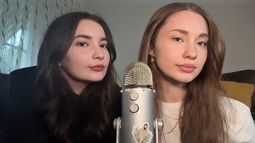 my sister tries ASMR for the first time