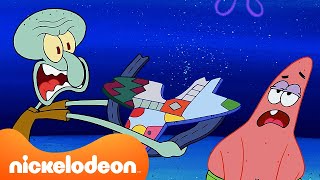 Spongebob | Patrick Mengganggu Squidward Selama 15 Menit | Nickelodeon Bahasa