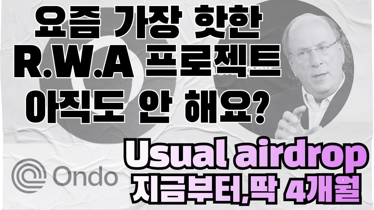 딱 4개월만 파밍! 요즘 핫한 rwa 묻은 usual 에어드랍 가이드 l 스테이블 코인으로 안전하게 참여합시다 - YouTube