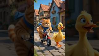 ai animation duck video #duck #cat #pets #3danimation #funnyshorts
