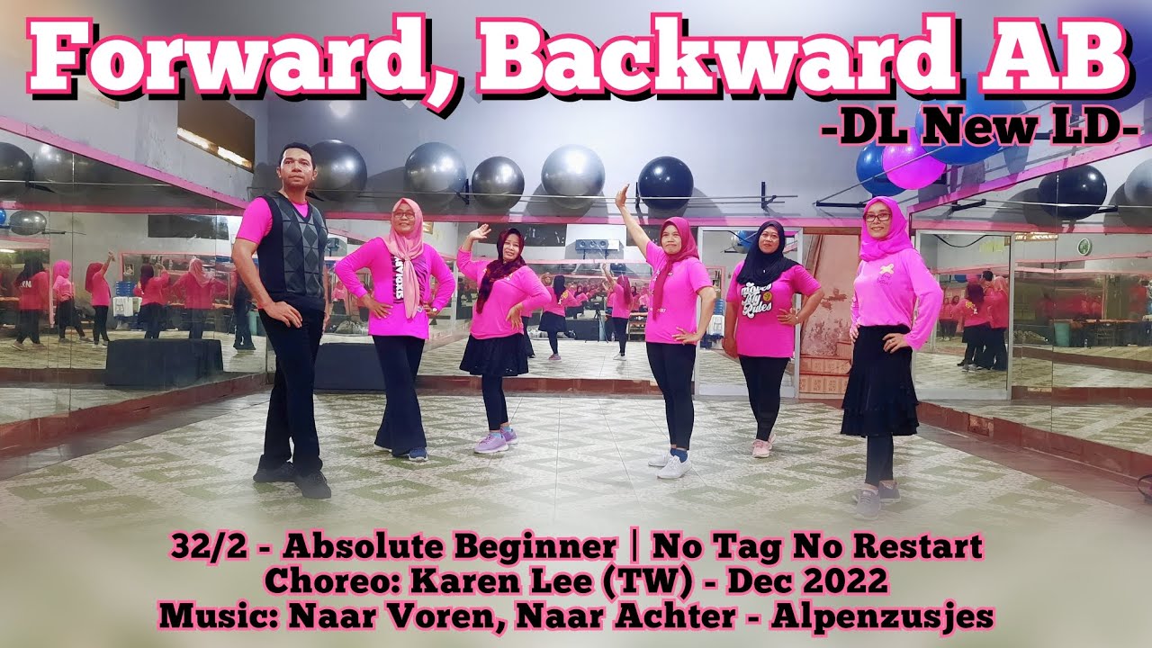 Forward, Backward AB Line Dance | Absolute Beginner | Karen Lee (TW ...