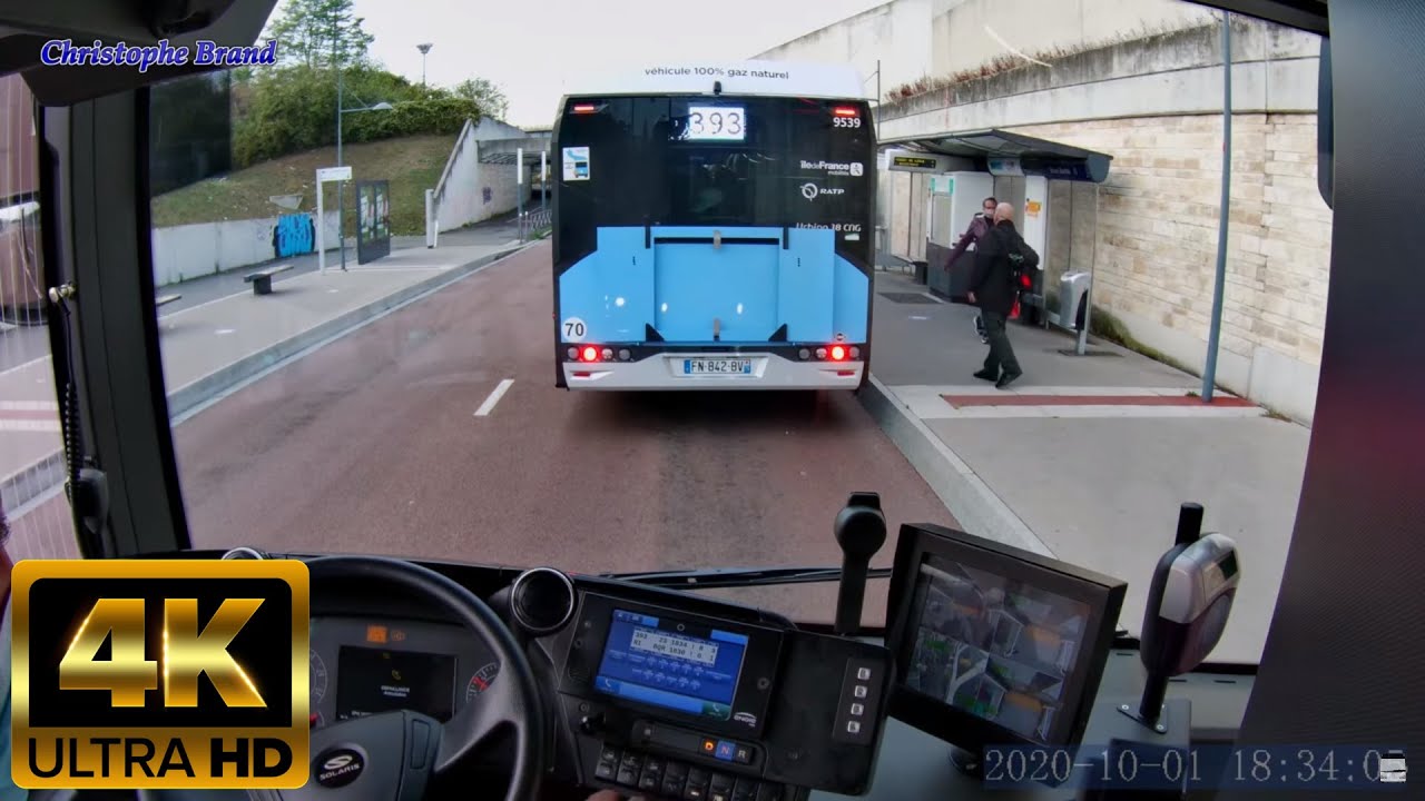 Bus 317 - UHD 4k - Sans voyageur du dépôt jusque Nogent le Perreux RER