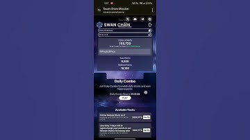 Swan Chain Daily Combo Today Code 13 August | Swan Chain Airdrop Combo Latest Update #Swandailycombo