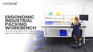 Ergonomic Industrial Packing Work Benches by Verdex