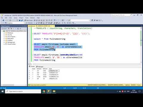 52.TRANSLATE() FUNCTION IN SQL - TELUGU